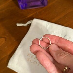 🔥💍Kendra Scott Sterling Silver Band Ring/Size 5